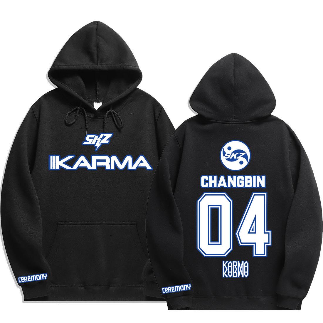 Vintage Grafikdruck Stray Kids Hoodie Damen Herren Lässig Hip Hop Streetwear Langarm Fleece Pullover Unisex Sweatshirts M von Joom DACH