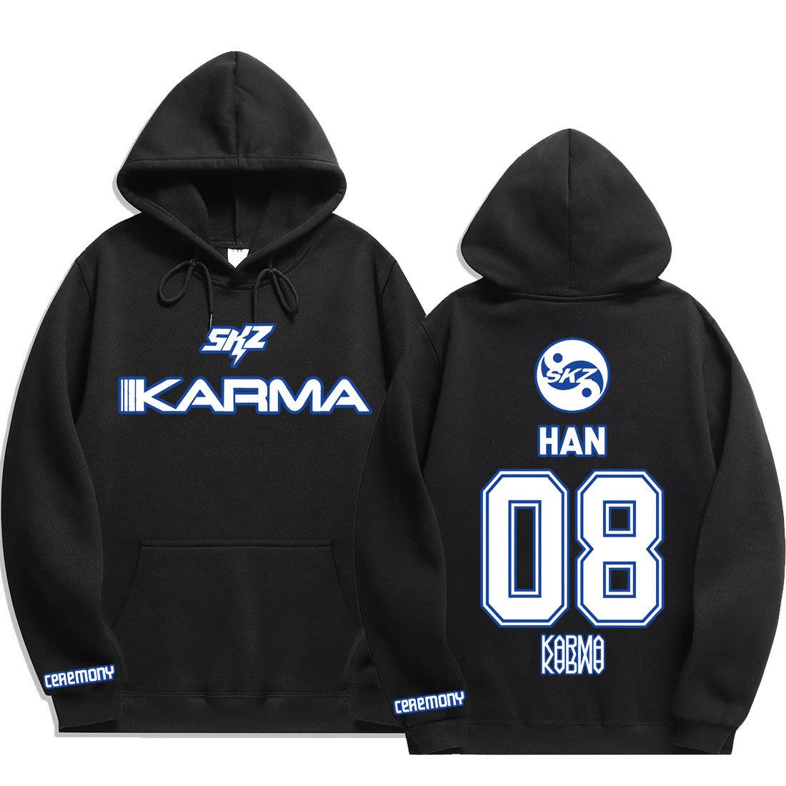 Vintage Grafikdruck Stray Kids Hoodie Damen Herren Lässig Hip Hop Streetwear Langarm Fleece Pullover Unisex Sweatshirts S von Joom DACH