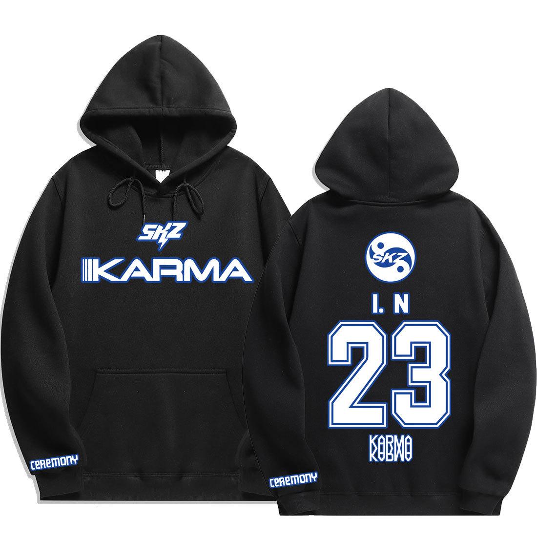 Vintage Grafikdruck Stray Kids Hoodie Damen Herren Lässig Hip Hop Streetwear Langarm Fleece Pullover Unisex Sweatshirts XS von Joom DACH
