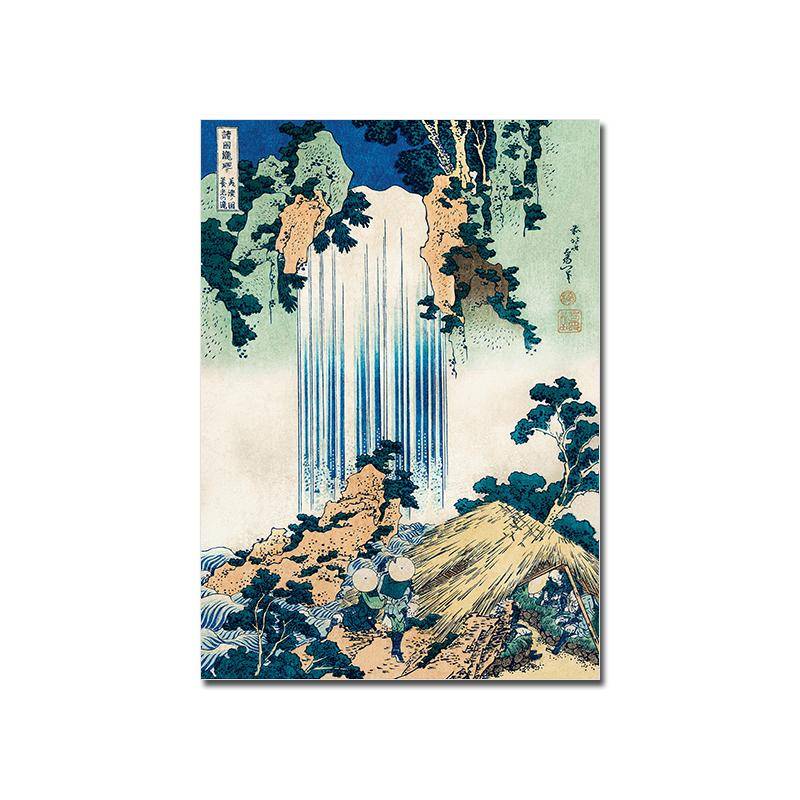 Vintage Japan Poster Mount Fuji Kunstdruck Hokusai Landschaft Leinwand Malerei Botanische Wand Bild Für Wohnzimmer Wohnkultur 30x40cm No Framed von Joom DACH