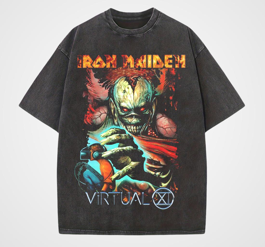 Vintage LRON Maiden Iron Lady Rock Washed T-Shirt für Herren Damen Amerikanisch Retro Gewaschen Hip Hop Street Kurz Halbarm Trendy 4XL Vintage LRON Maiden Iron Lady Rock Washed T-Shirt für Herren Damen Amerikanisch Retro Gewaschen Hip Hop Street Kurz Halbarm Trendy 4XL von Joom DACH
