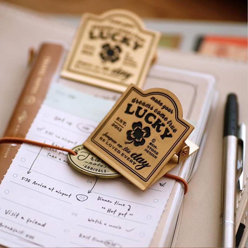 Vintage Metall Messing Lesezeichen Clips Metall Ticket Clip Traveler es Notebook Planer Büro Stationäre Zubehör von Joom DACH