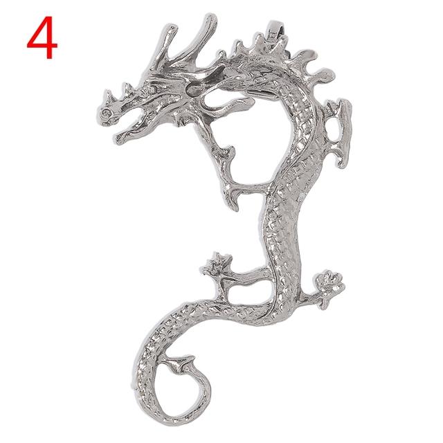 Vintage Punk Ohrringe Retro Drachen Ohr Manschette Rose Ohr Kletterer Ohrringe Gothic Ohr Clip Wrap Für Frauen Männer Party von Joom DACH