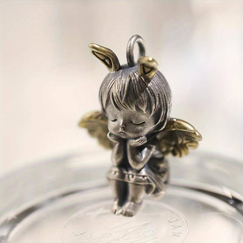 Vintage Punk süßer kleiner Engel Anhänger kleines Mädchen Gebetsanhänger Herren Party Schmuck Geschenk von Joom DACH