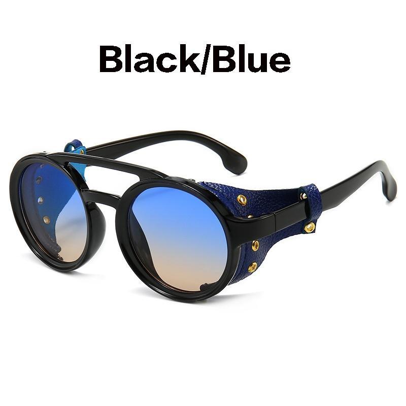 Vintage Retro Runde Sonnenbrille für Männer Frauen Punk Brille Gothic Steampunk Sonnenbrille ZPG von Joom DACH