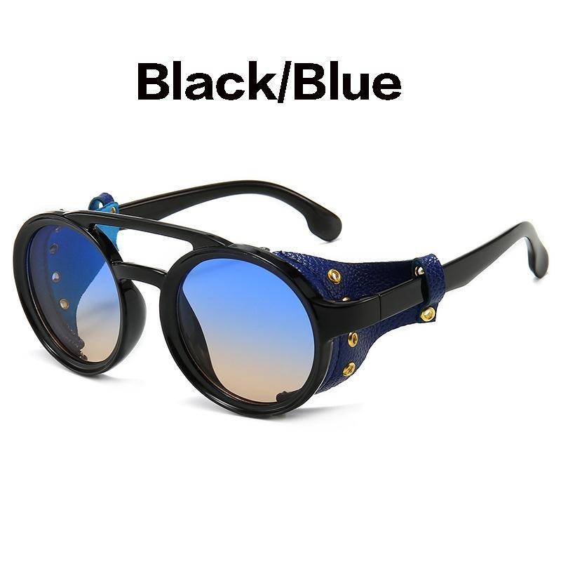 Vintage Retro Runde Sonnenbrille für Männer Frauen Punk Brille Gothic Steampunk Sonnenbrille ZPG von Joom DACH