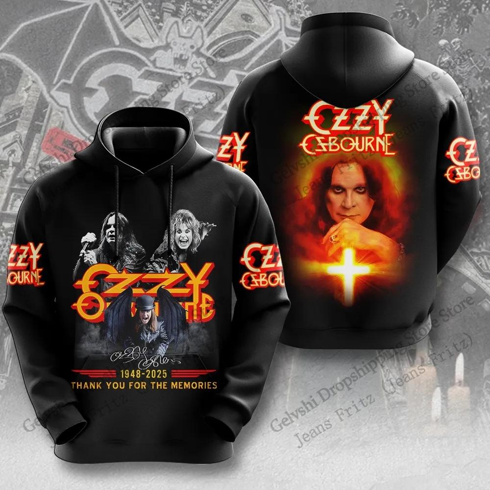 Vintage Rockband Ozzy Osbourne 3D-Druck Hoodie Herren Damen Mode Hoodie Sweatshirt Musik Trainingsanzug Herren Hoodie Winterkleidung 2XL von Joom DACH