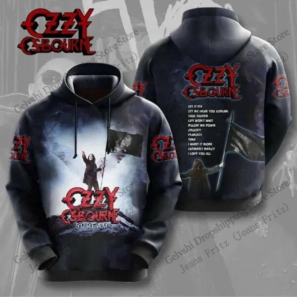Vintage Rockband Ozzy Osbourne 3D-Druck Hoodie Herren Damen Mode Hoodie Sweatshirt Musik Trainingsanzug Herren Hoodie Winterkleidung 2XL von Joom DACH