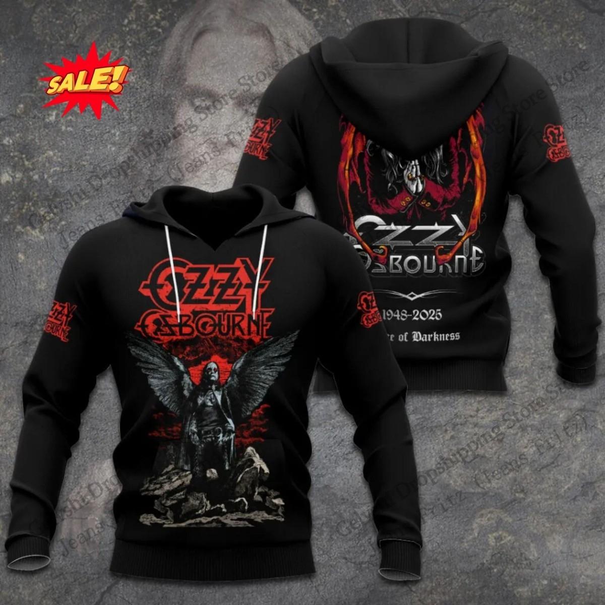 Vintage Rockband Ozzy Osbourne 3D-Druck Hoodie Herren Damen Mode Hoodie Sweatshirt Musik Trainingsanzug Herren Hoodie Winterkleidung M von Joom DACH
