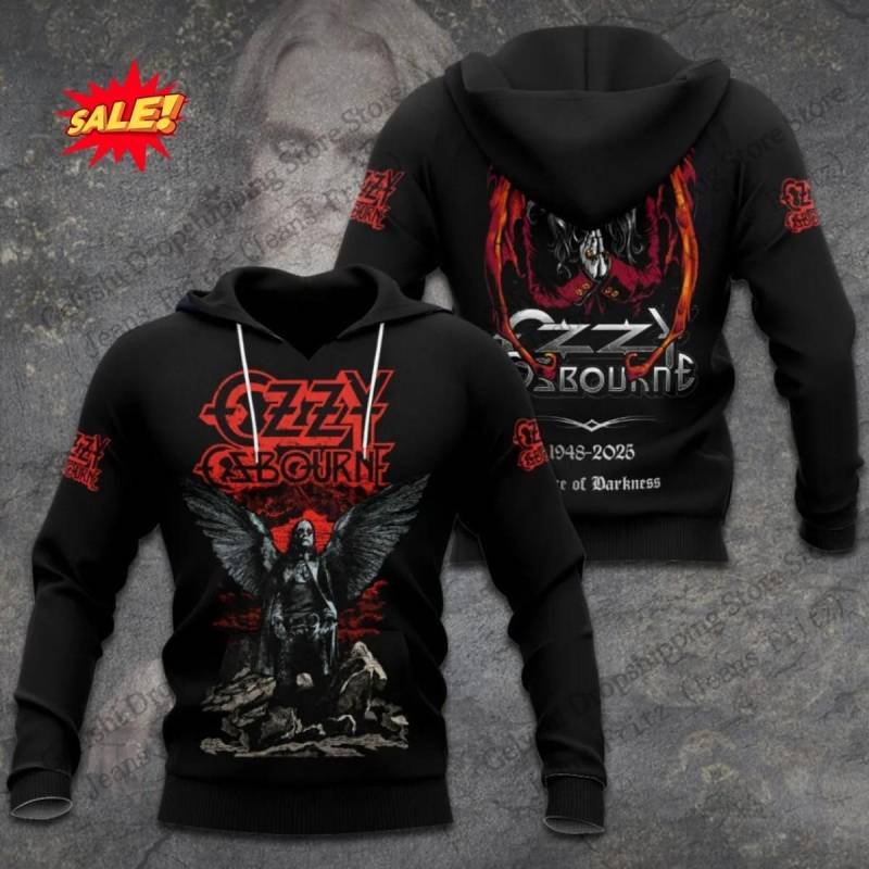 Vintage Rockband Ozzy Osbourne 3D-Druck Hoodie Herren Damen Mode Hoodie Sweatshirt Musik Trainingsanzug Herren Hoodie Winterkleidung M von Joom DACH