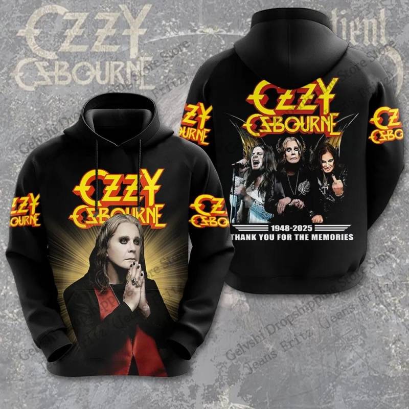 Vintage Rockband Ozzy Osbourne 3D-Druck Hoodie Herren Damen Mode Hoodie Sweatshirt Musik Trainingsanzug Herren Hoodie Winterkleidung XL von Joom DACH