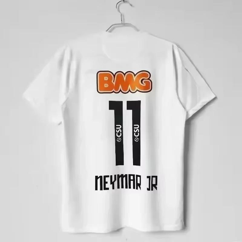 Vintage Santosi Familie Fußballtrikot Kinder 3D-gedrucktes T-Shirt Junior Neymar Fußball Erwachsene Kurzarm Herren Damen T-Shirt Top S von Joom DACH