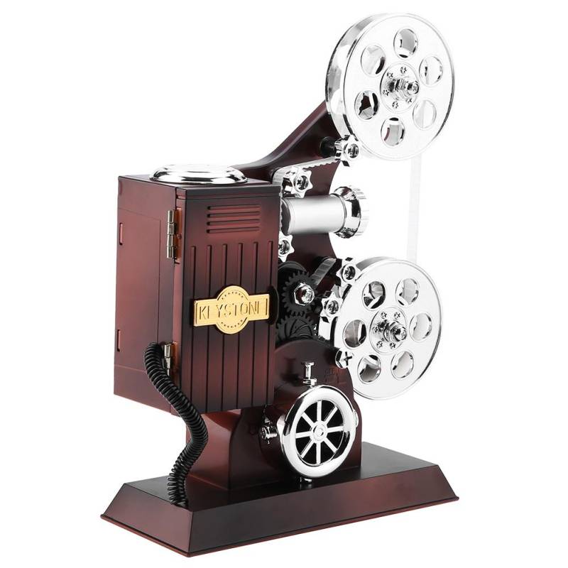 Vintage Spieluhr im Projektorstil Schmuckkästchen mit Kosmetikspiegel von Joom DACH