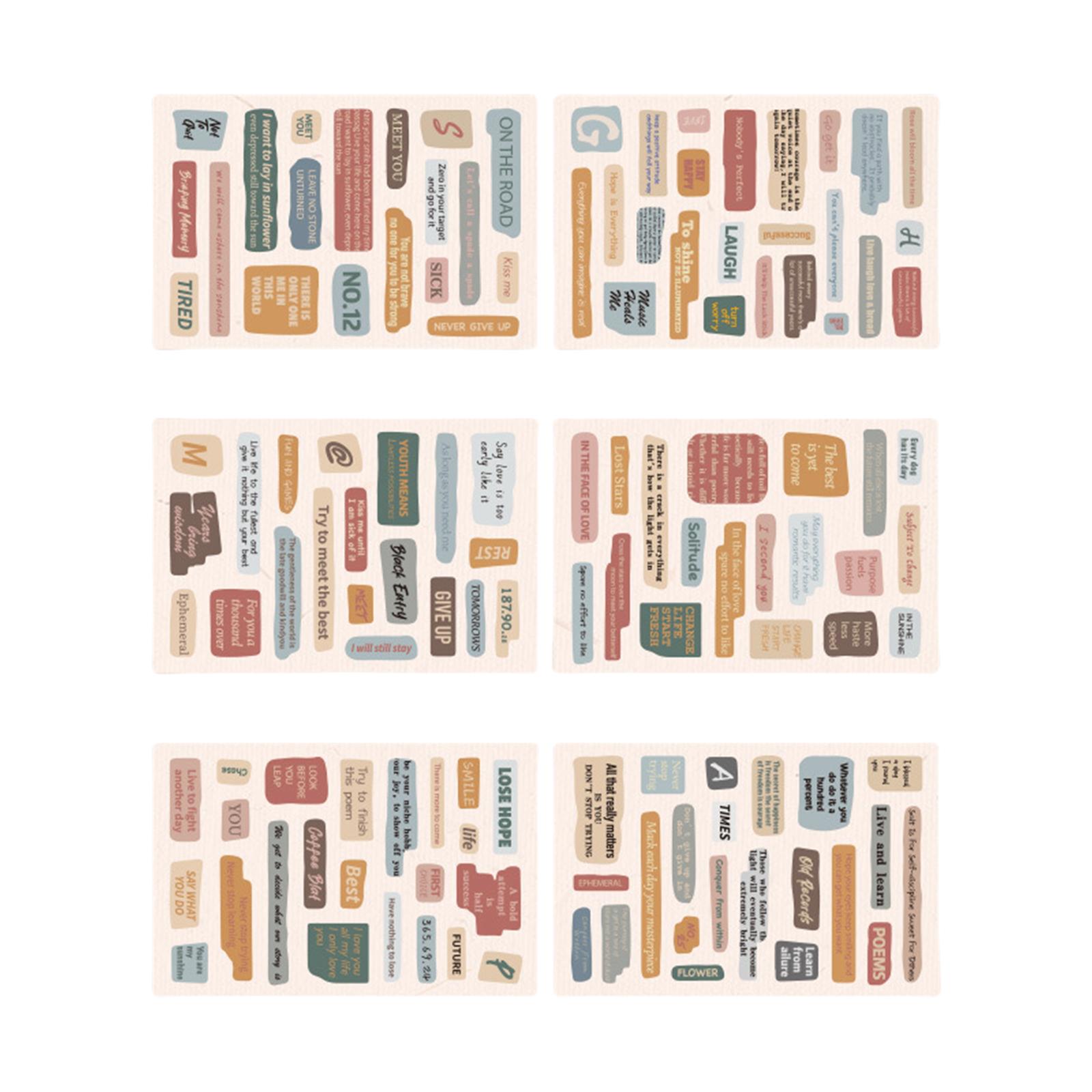 Vintage-inspirierte wasserfeste PET-Aufkleber für Planer, kreative DIY-Beschriftung für Ihre Journal- und Scrapbooking-Bedürfnisse 1 von Joom DACH