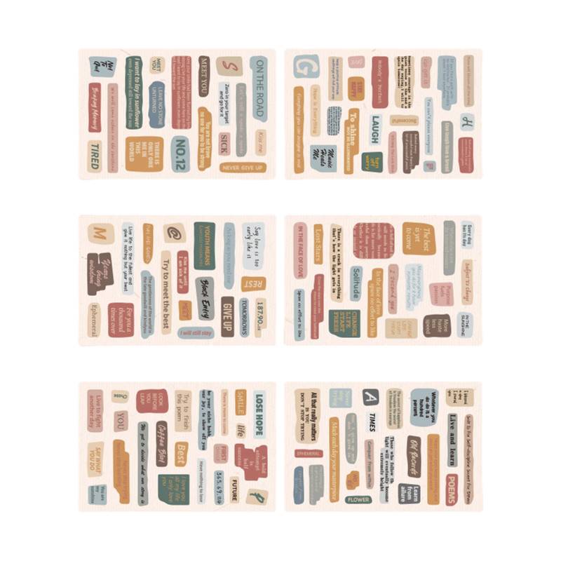 Vintage-inspirierte wasserfeste PET-Aufkleber für Planer, kreative DIY-Beschriftung für Ihre Journal- und Scrapbooking-Bedürfnisse 1 von Joom DACH