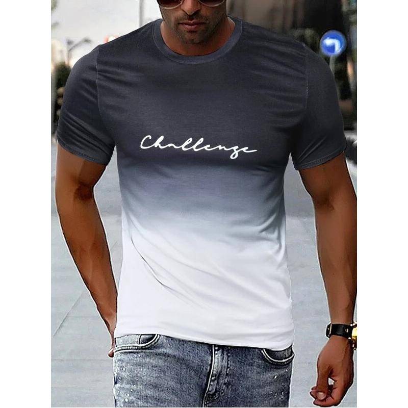 Vintage männer T-shirt 3D Gradienten Druck Kurzarm Tops Sommer Casual Straße T Shirt Übergroßen T-shirt Männer Kleidung XXL Vintage männer T-shirt 3D Gradienten Druck Kurzarm Tops Sommer Casual Straße T Shirt Übergroßen T-shirt Männer Kleidung XXL von Joom DACH