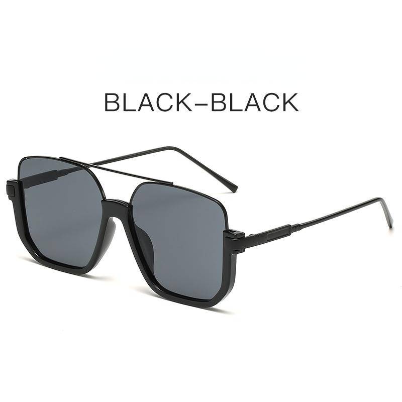 Vintage übergroße Sonnenbrille, modische Damen-Sonnenbrille mit quadratischem Schirm, trendige, beliebte UV400-Sonnenbrille von Joom DACH