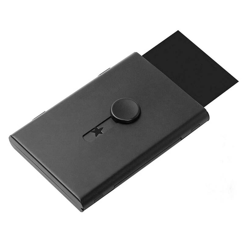 Visitenkartenhalter ThumbDrive Visitenkartenetui Silde Out Visitenkartenetui Kreditkartenetui schwarz von Joom DACH