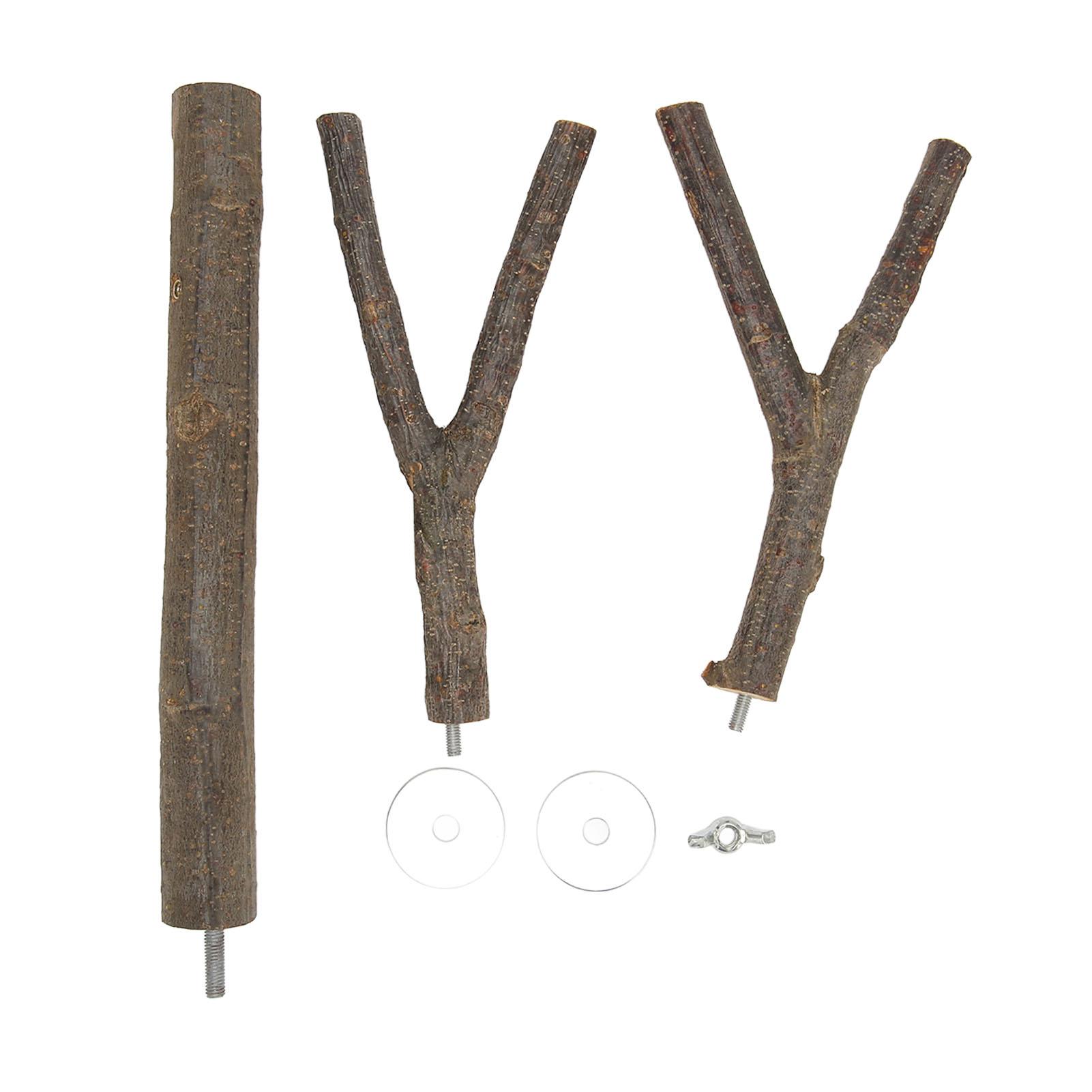 Vogel Ast Sitzstange Sicher Krallen Schleifen Käfig Spielzeug Holz Papageien Sitzständer für Wellensittiche Unzertrennliche von Joom DACH