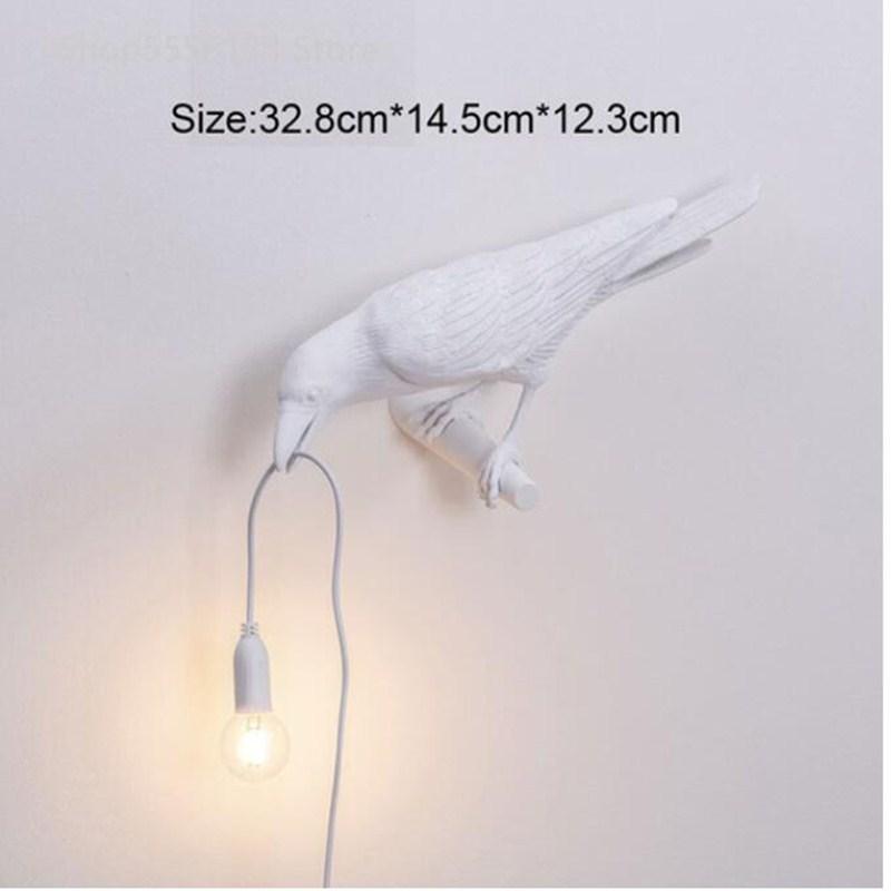 Vogel-Tischlampe, moderne Kunstharz-Krähen-Schreibtischlampe für Wohnzimmer, Schlafzimmer, Licht, Wandleuchte, Heimdekoration 3 von Joom DACH