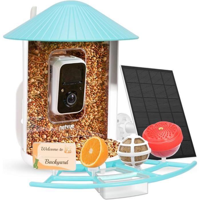 Vogelhaus mit Kamera - NETVUE - 1080P - 5 dBi Antenne - Intelligente Erkennung - Nachtsicht von Joom DACH