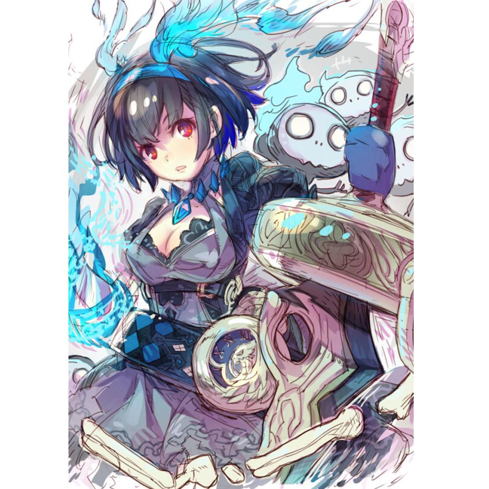 Volle Runde 5D DIY Diamant Malerei Anime Katze Mädchen 3d Stickerei Muster Fantasy Elf Prinzessin Kreuz Stich Mosaik Aufkleber 20X30CM rot von Joom DACH