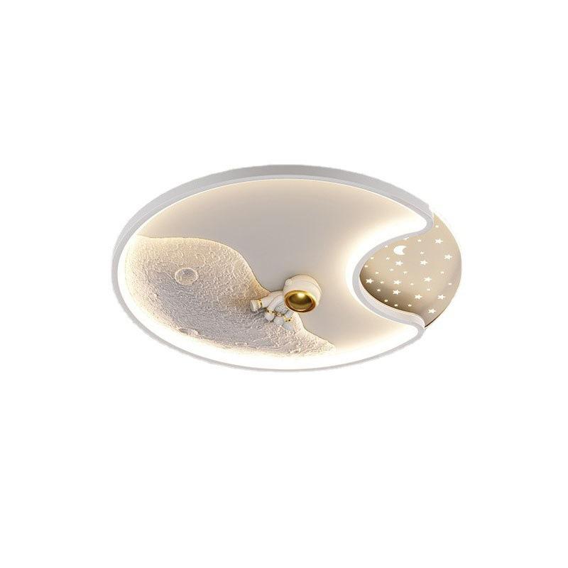 Volle Spektrum Licht Junge Astronaut Schlafzimmer Licht Kreative Cartoon Planet Mädchen Deckenleuchte Kinderzimmer Licht Diameter 40cm weiß von Joom DACH