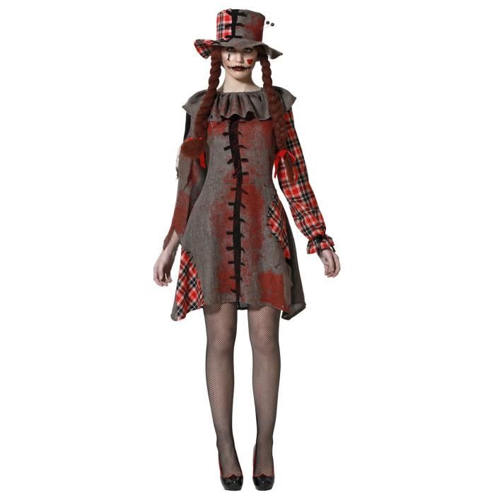 Voodoo-Puppe Damen Kostüm - ANGEL TOMAS - XS/S - Schwarz - Halloween von Joom DACH