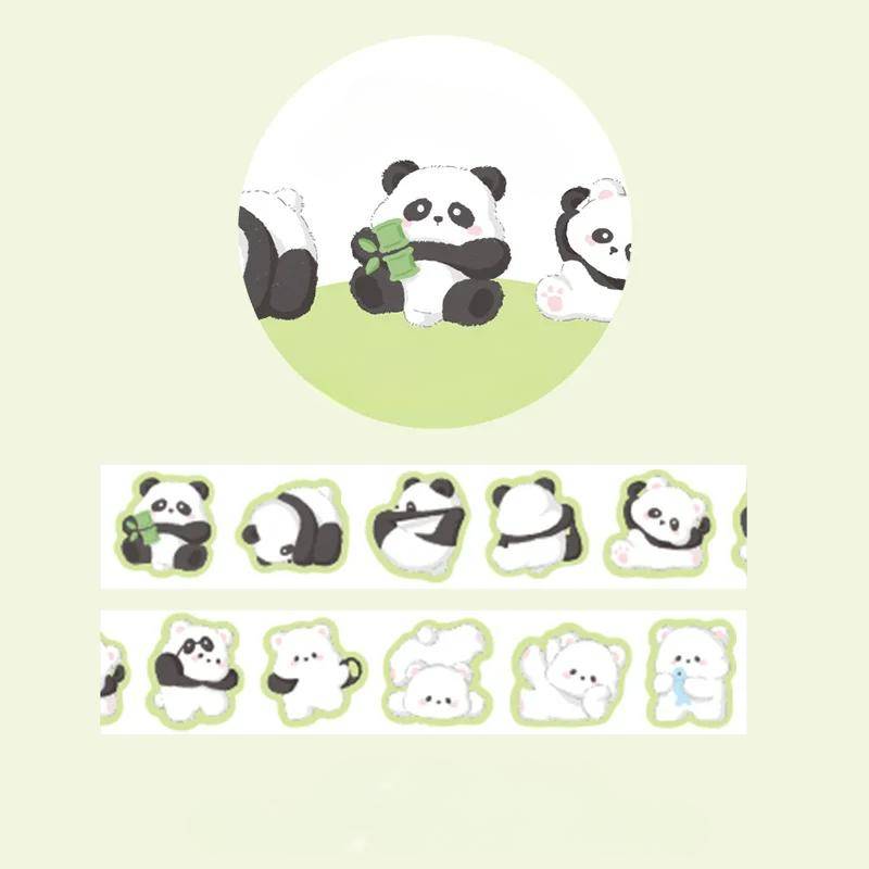 Vorgeschnittenes Washi-Tape-Set mit Tieren, süße Kawaii-Katze, Kaninchen, Panda, Hund, Pinguin, dekorative Maskierungsetiketten-Aufkleber für Kunst, DIY, Handwerk von Joom DACH