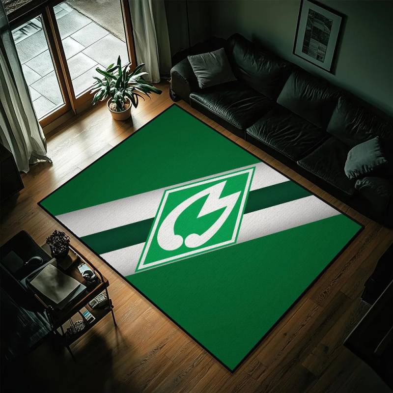 W-Werder B-Bremen Logo Fußmatte Eingang Rutschfest Waschbar Küchenteppich Wohnzimmer Flur Teppich Badezimmer Dekoration 50x80cm von Joom DACH