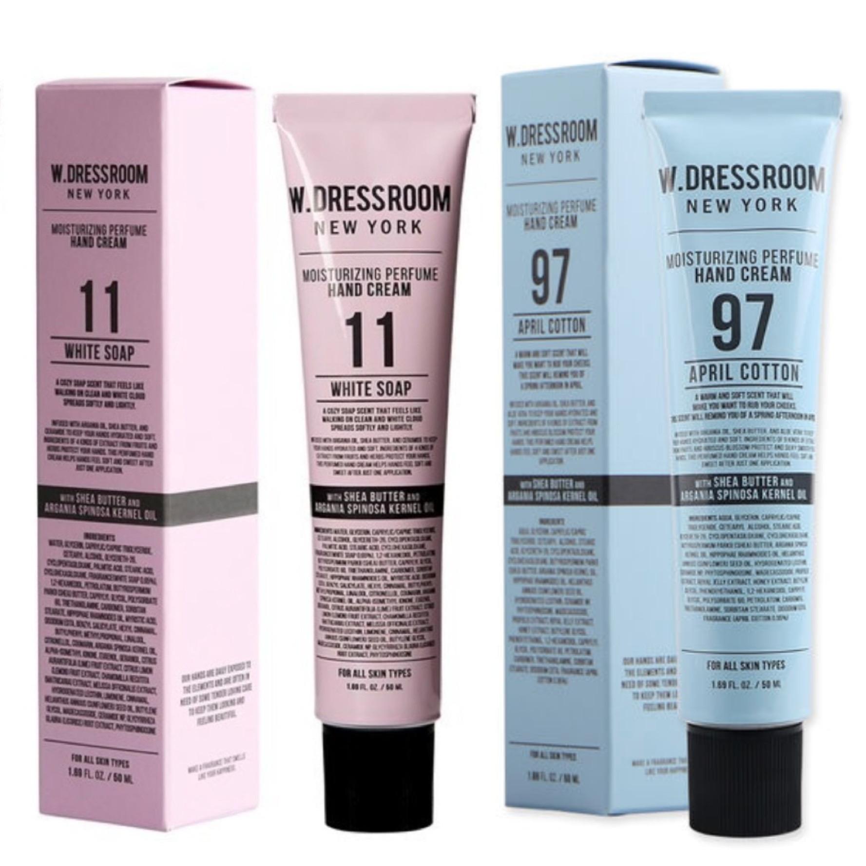 W.Dressroom Parfüm Handcreme 50ml*2ea - 36Optionen [BTS Lieblingsduft!] #11WhiteSoap+#97April von Joom DACH