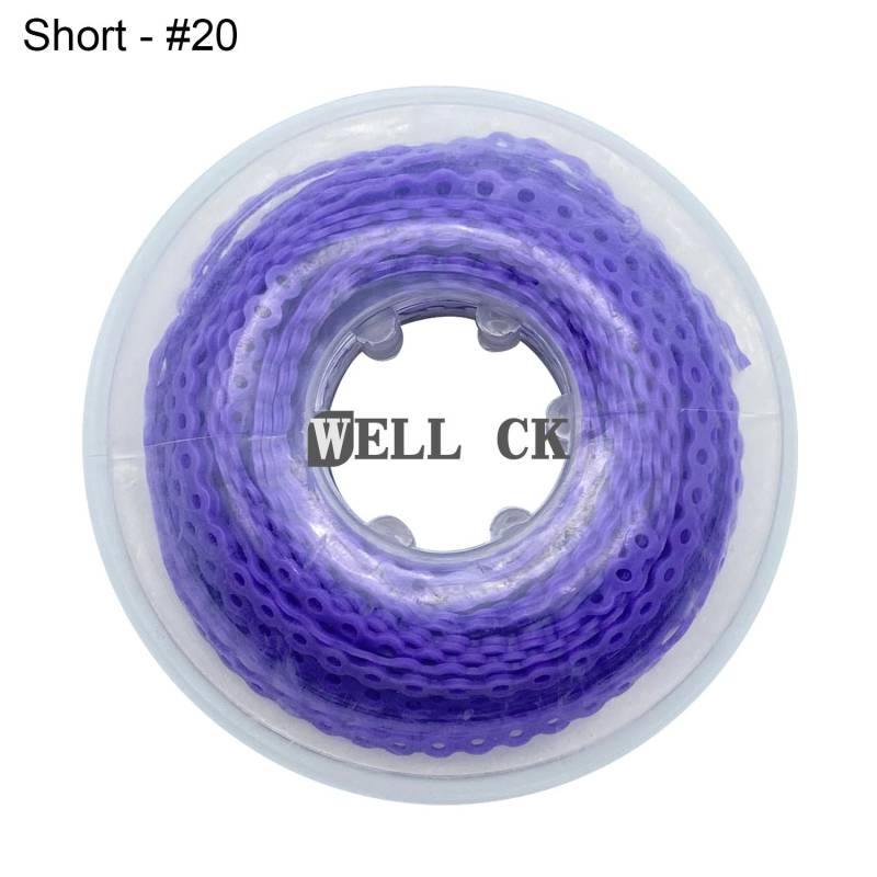 WELL CK 1 Stück Dental Kieferorthopädische elastische Gummi-Power-Kette Gummiband kurzer Typ Short 20 von Joom DACH