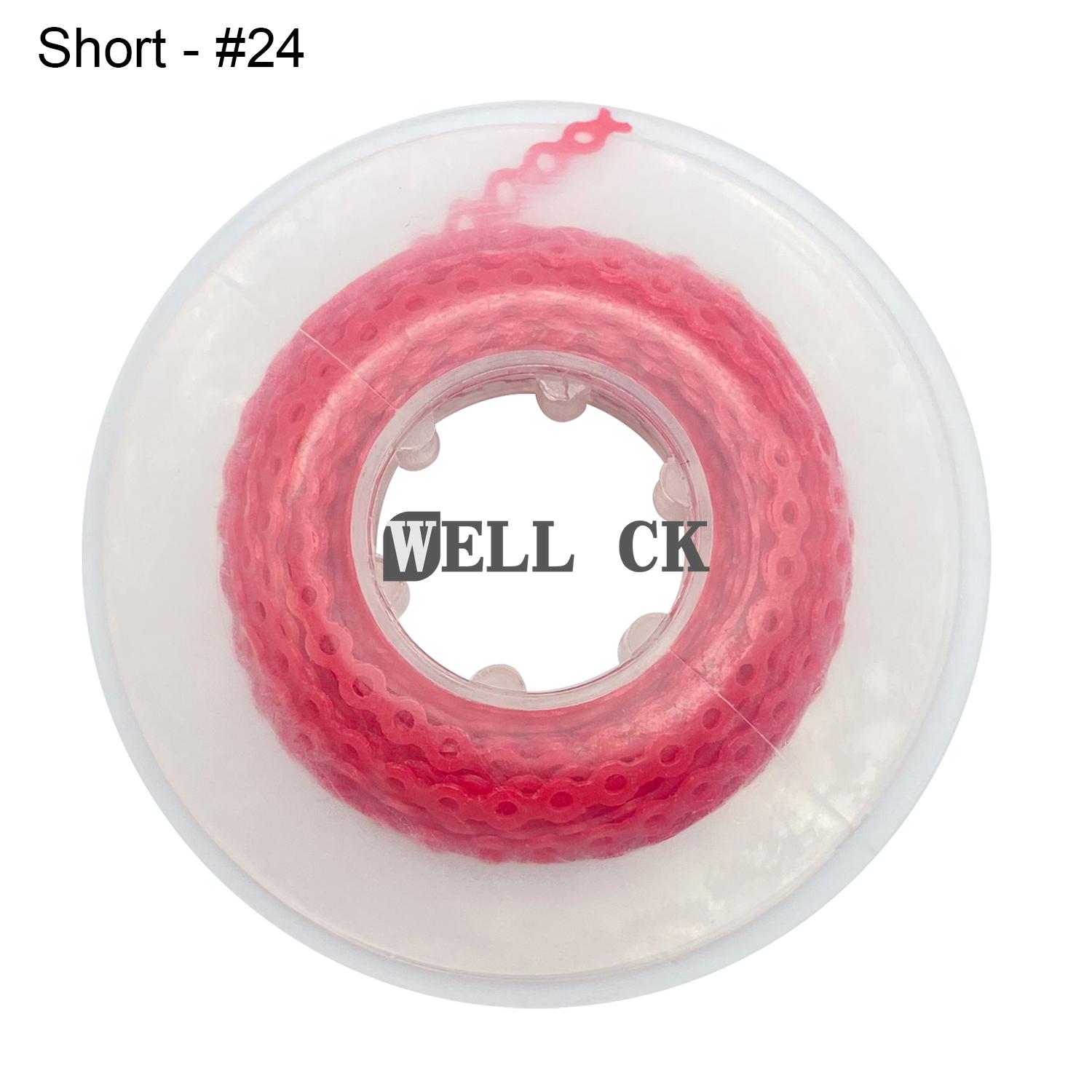 WELL CK 1 Stück Dental Kieferorthopädische elastische Gummi-Power-Kette Gummiband kurzer Typ Short 24 von Joom DACH