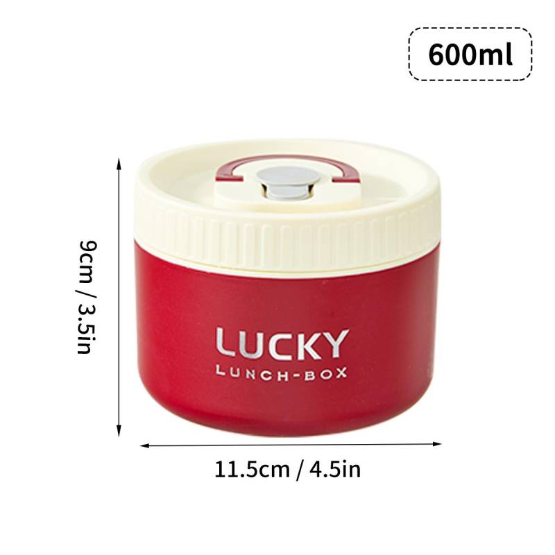 WORTHBUY Tragbare versiegelte Thermo-Lunchbox für Kinder, stapelbar, für die Mikrowelle, 304 Edelstahl, Bento-Box, isolierter Lebensmittelbehälter rot von Joom DACH