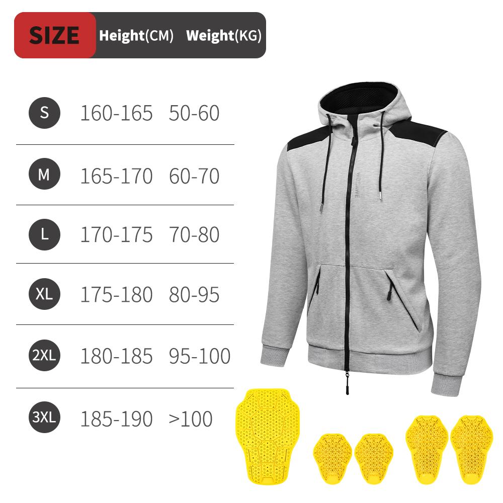 WOSAWE Men Motorcycle Armored Hoodie Multiple Pocket Motorcycle Softshell Jacket with Shoulder Elbow Pads Back Protector 3XL WOSAWE Men Motorcycle Armored Hoodie Multiple Pocket Motorcycle Softshell Jacket with Shoulder Elbow Pads Back Protector 3XL von Joom DACH