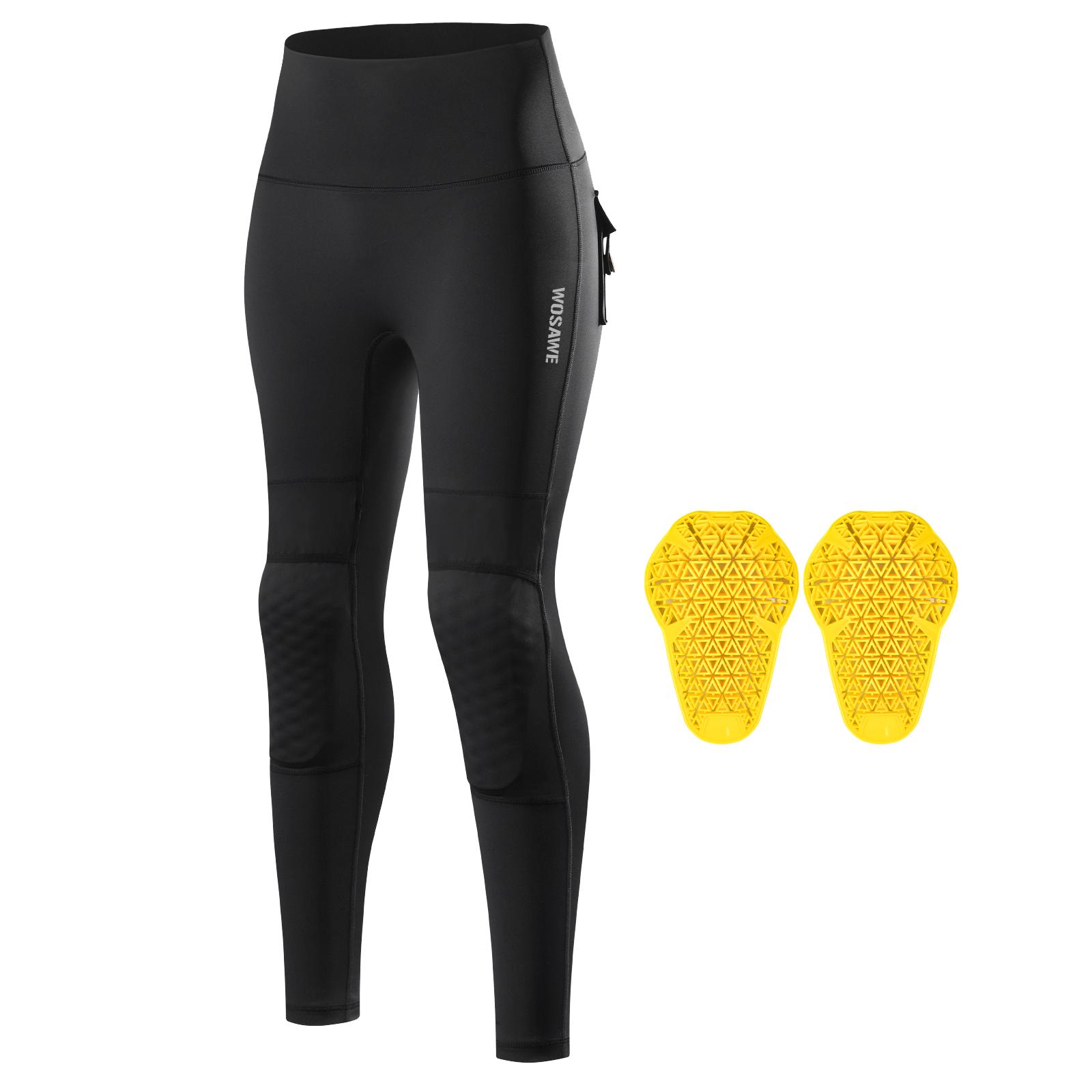 WOSAWE Motorcycle Pants Women Off-road Motocross Racing Pants Winter Motorbike Riding Trousers With CE Protective Knee Pads XL schwarz von Joom DACH