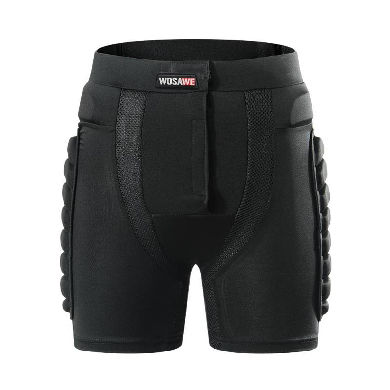 WOSAWE Motorradhose Herren Motorrad Hüftschutz Moto Hose Rüstungshose Schutzausrüstung Shorts XXL schwarz von Joom DACH