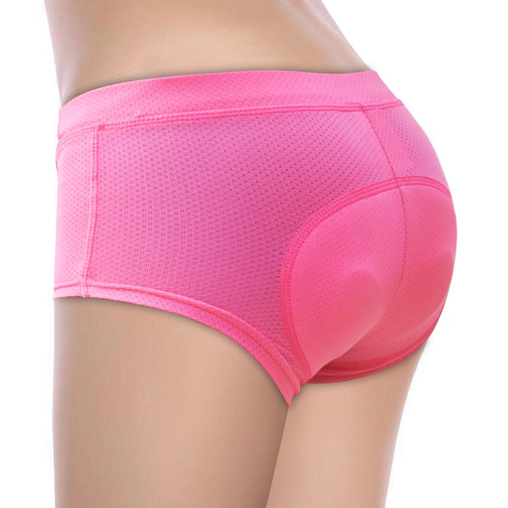 WOSAWE Radsport-Shorts, 3D-Gel-gepolstert, für Damen, Rennrad, Reitunterwäsche, Fahrrad-Slip XL rosa von Joom DACH