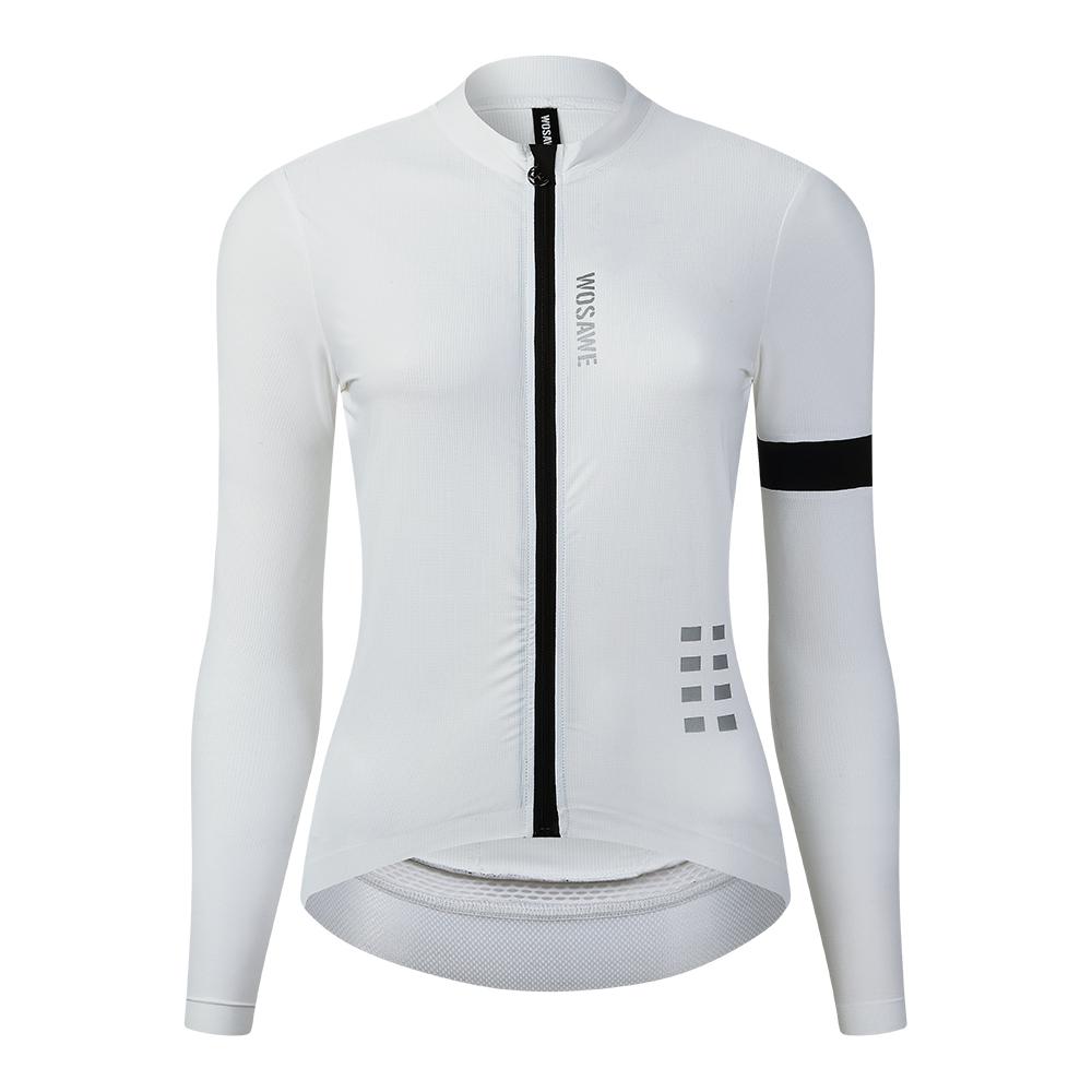 WOSAWE Radtrikot Damen Fahrradshirt Langarm Fahrradoberteile Atmungsaktive Reitbekleidung Damen XS weiß WOSAWE Radtrikot Damen Fahrradshirt Langarm Fahrradoberteile Atmungsaktive Reitbekleidung Damen XS weiß von Joom DACH