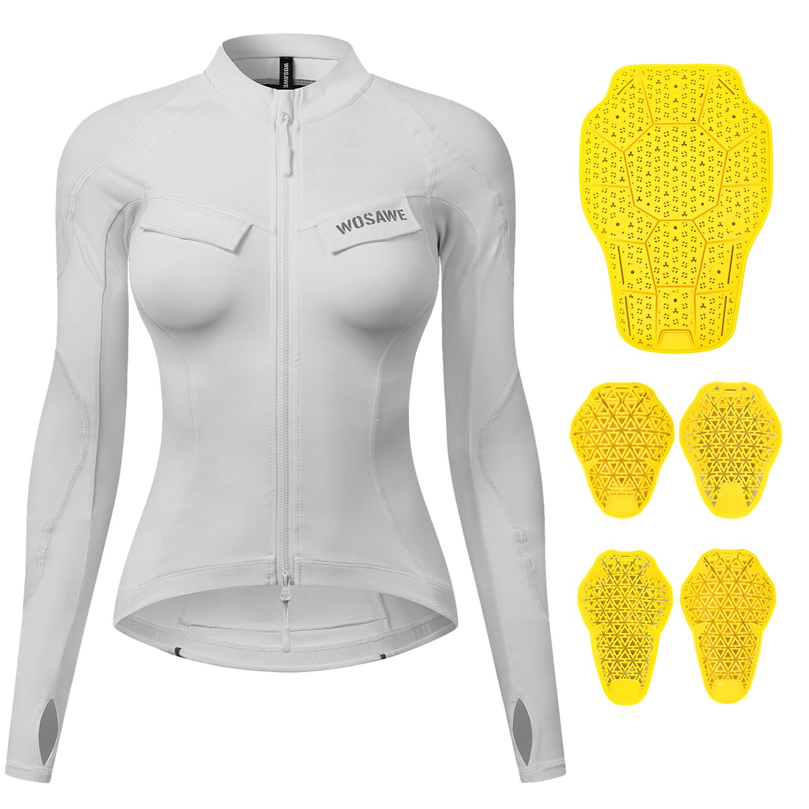 WOSAWE Women Racing Jacket Autumn Winter Anti Drop Moto Jacket Reflective Thermal Motorcycle Jacket With CE Protective Gear XL weiß von Joom DACH