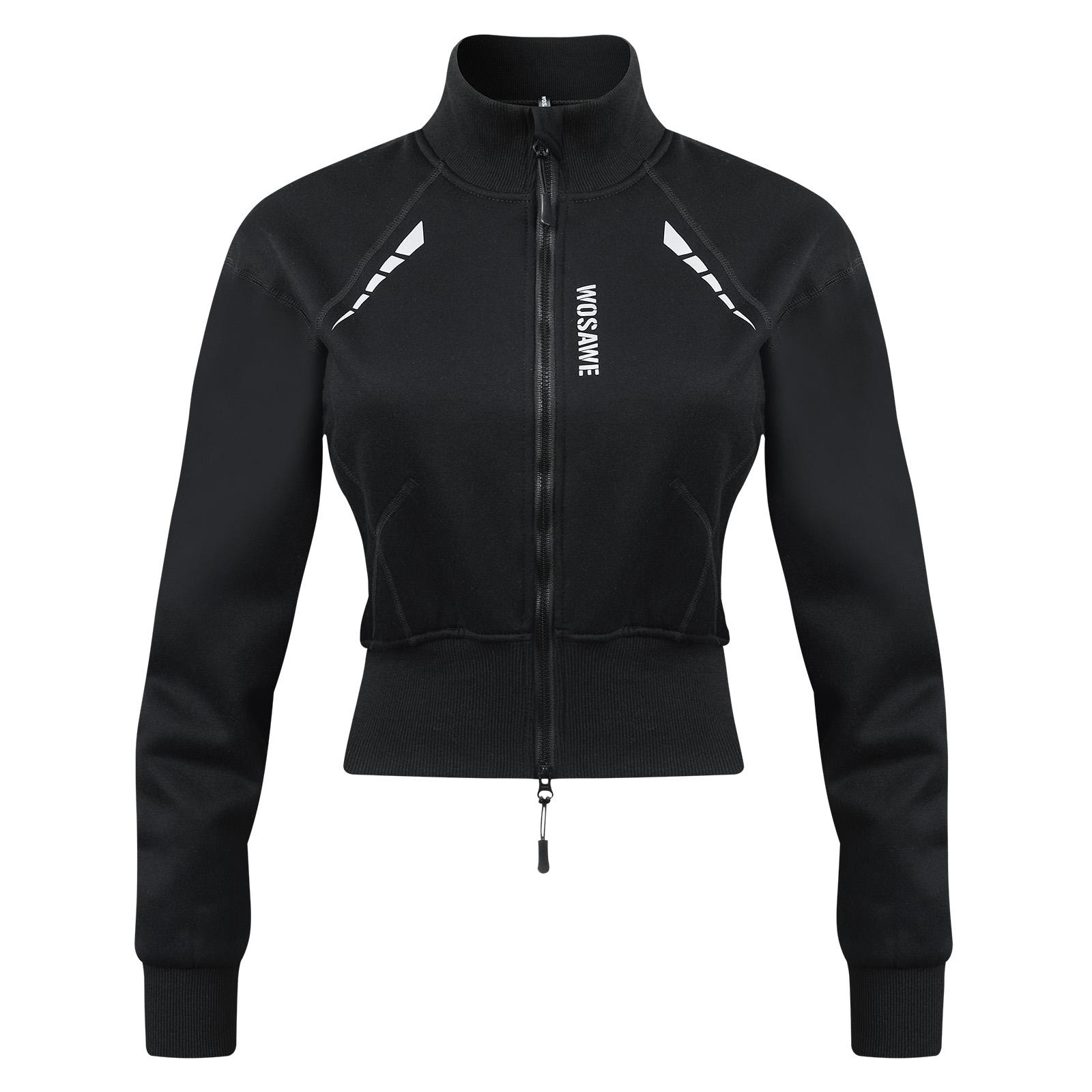 WOSAWE Women Winter Motorcycle Armored Jacket Soft Shell Motocross Short Jacket With Shoulder Elbow Shoulder Pads XL schwarz von Joom DACH