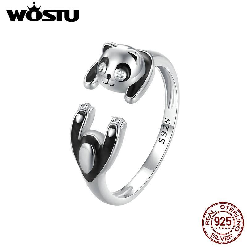WOSTU 925 Sterling Silber Schwarz-Weiß Panda Offene Ringe Frauen Einzigartiger Schmuck Niedliche Chinesische Pandas Tier Ring Mädchen Geburtstagsgeschenk 925 silver WOSTU 925 Sterling Silber Schwarz-Weiß Panda Offene Ringe Frauen Einzigartiger Schmuck Niedliche Chinesische Pandas Tier Ring Mädchen Geburtstagsgeschenk 925 silver von Joom DACH