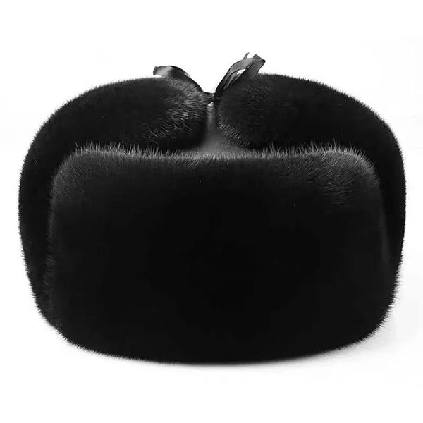 WTEMPO Herbst Winter Winddicht Kältefest Warm Plüsch Bombermützen Herren Damen Outdoor Kunstfell Ohrenschutz Mützen M ( 57-59cm ) schwarz von Joom DACH