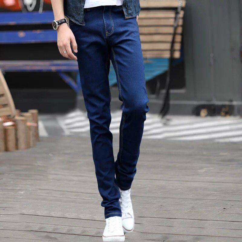 WTEMPO Herren Jeans Sommer Dünnschnitt Einfarbig Locker Stretch Slim Jeans Einfache Gerade Hose Lässig Atmungsaktiv Persönlichkeit Jeans 36 von Joom DACH