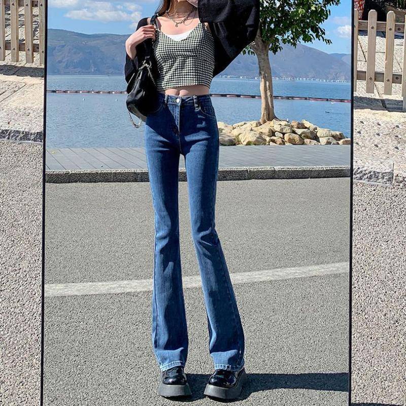 WTEMPO Marke Micro-Labeled Jeans Damen High Waist Skinny Straight Extended Flared Hose mit dehnbaren Beinbesatz Jeans S dunkelblaue WTEMPO Marke Micro-Labeled Jeans Damen High Waist Skinny Straight Extended Flared Hose mit dehnbaren Beinbesatz Jeans S dunkelblaue von Joom DACH