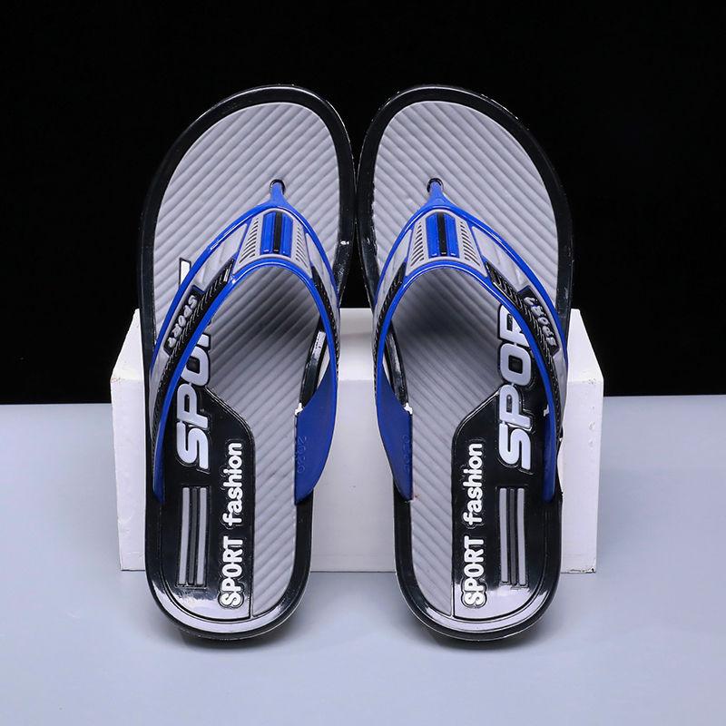 WTEMPO Sommer-Herren-Flip-Flops, dicke Sohle, weiche Sohle, rutschfeste Hausschuhe für den Innenbereich, Strandschuhe 43 graue von Joom DACH