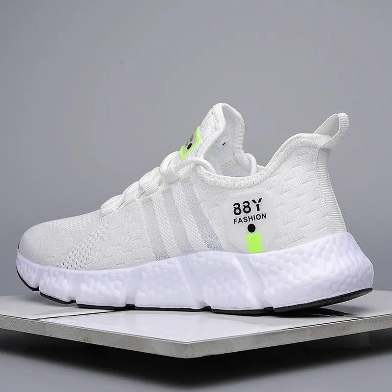 WTEMPO Sommer Paar Sneakers Herren Atmungsaktive Leichte Laufschuhe Damen Mesh Hohl Freizeitschuhe Unisex Outdoor Weiche Sohle Sportschuhe 46 weiß von Joom DACH