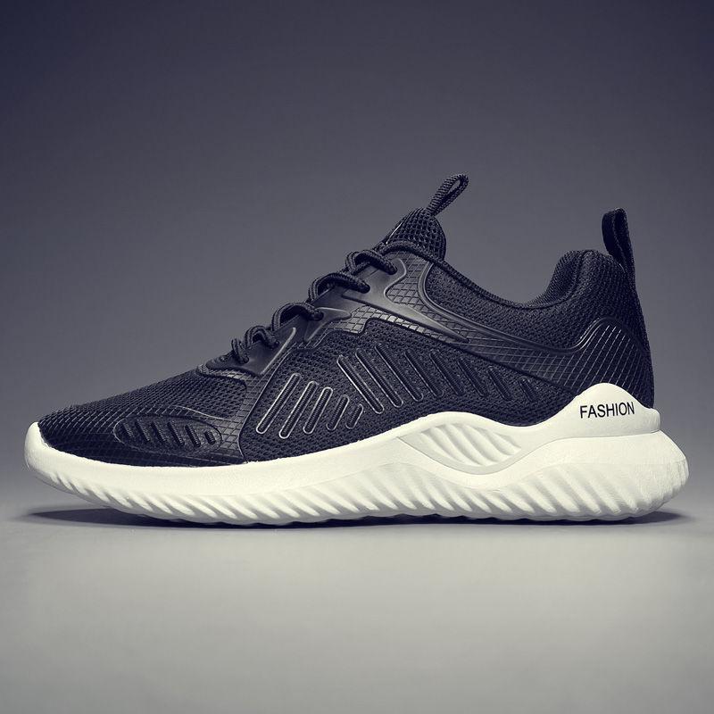 WTEMPO Sommer Turnschuhe Herren Outdoor atmungsaktive Mesh Sportschuhe Rutschfest Dicke Sohle Weicher Boden Lässige Laufschuhe 44 schwarz von Joom DACH