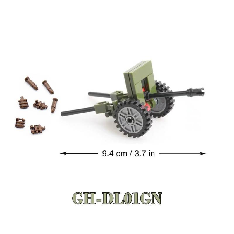 WW2 88mm Flak Geschütz Kanone Raketenartillerie Militär Armee Krieg Waffe Soldat MOC Playmobil Modell Baustein Kinder Kind Spielzeug von Joom DACH