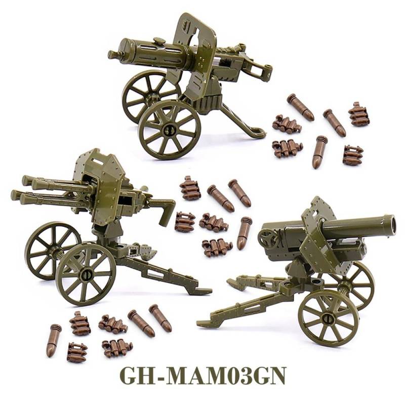 WW2 88mm Flak Geschütz Kanone Raketenartillerie Militär Armee Krieg Waffe Soldat MOC Playmobil Modell Baustein Kinder Kind Spielzeug von Joom DACH